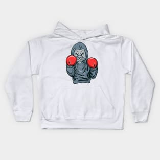 bunny boxing Kids Hoodie